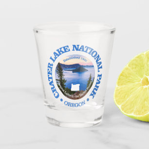 Crater Lake NP (rd)2 Shot Glass