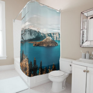 Crater Lake of Southern Oregon Shower Curtain