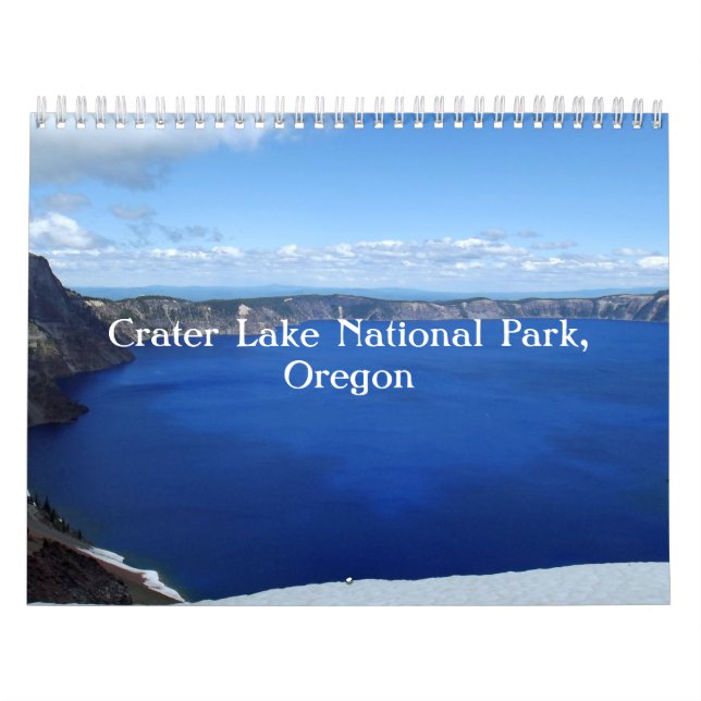 Crater Lake Oregon Calendar (Cover)
