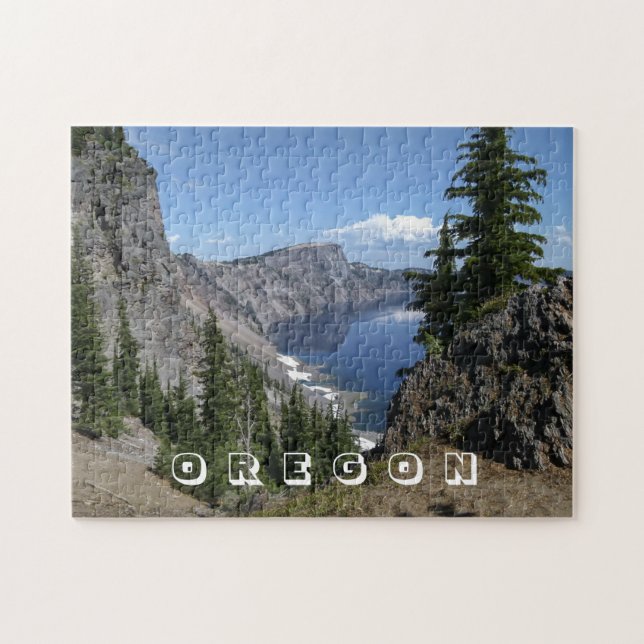 Crater Lake, Oregon, Scenic Photo Jigsaw Puzzle (Horizontal)