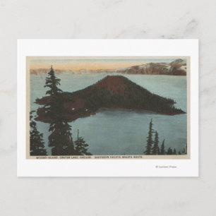 Crater Lake, Oregon - Wizard Island View #1 Postcard