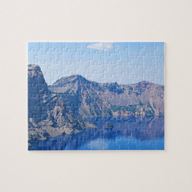 Crater Lake Phantom Ship Jigsaw Puzzle (Horizontal)