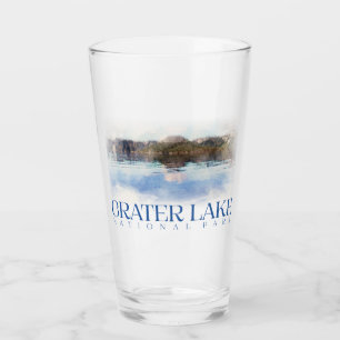 Crater Lake Pint Glass, National Park Tumbler