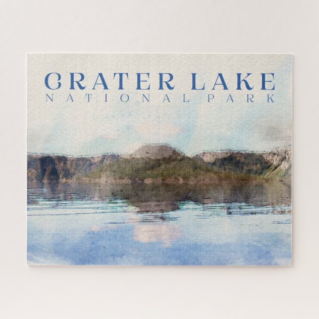 Crater Lake Puzzle,  National Park  Jigsaw Puzzle (Horizontal)