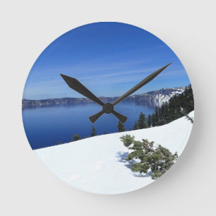 Crater Lake Round Clock