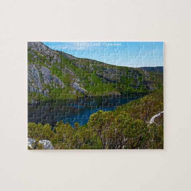 Crater Lake Tasmania Jigsaw Puzzle (Horizontal)