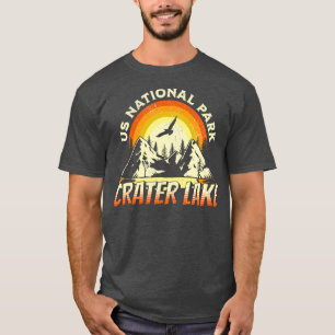 Crater Lake US National Park Oregon Hiking Camping T-Shirt
