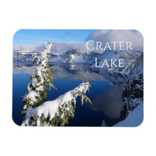 Crater Lake, Winter, National Park, Oregon Magnet