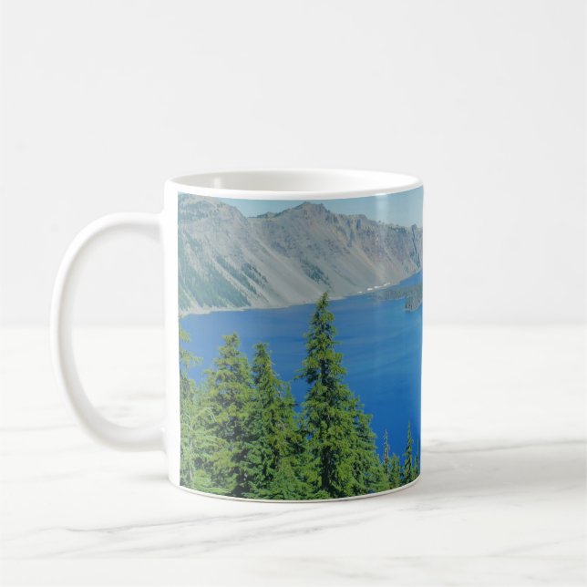 Crater Lake Wraparound Scenic Photo  Coffee Mug (Left)