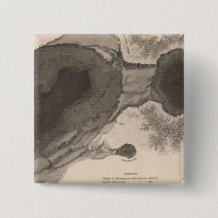 Crater of Kilauea, Hawaii 15 Cm Square Badge