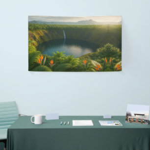 Crater of Serenity – Tropical Nature Escape Banner