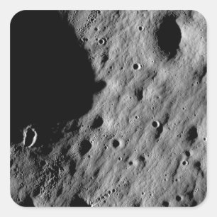 Cratered regions square sticker