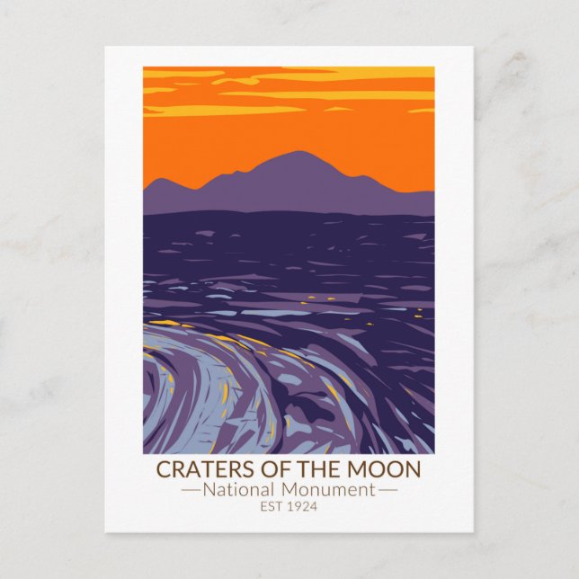 Craters of the Moon National Monument Idaho Postcard (Front)