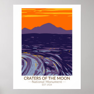 Craters of the Moon National Monument Idaho Poster