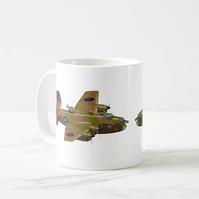 Cratoon retro bomber coffee mug (Front Left)
