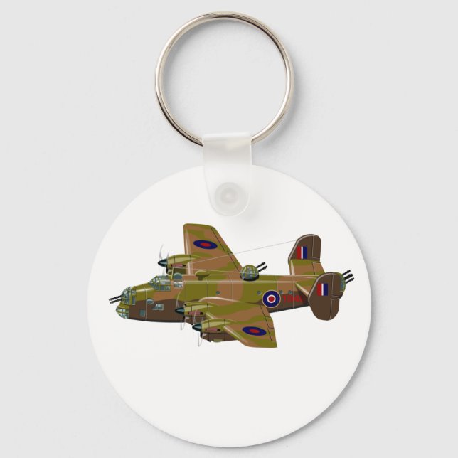 Cratoon retro bomber key ring (Front)