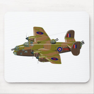 Cratoon retro bomber mouse pad