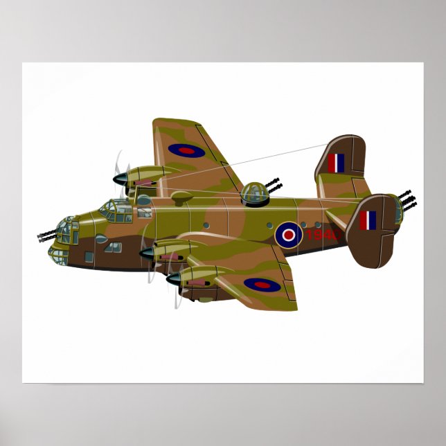 Cratoon retro bomber poster (Front)