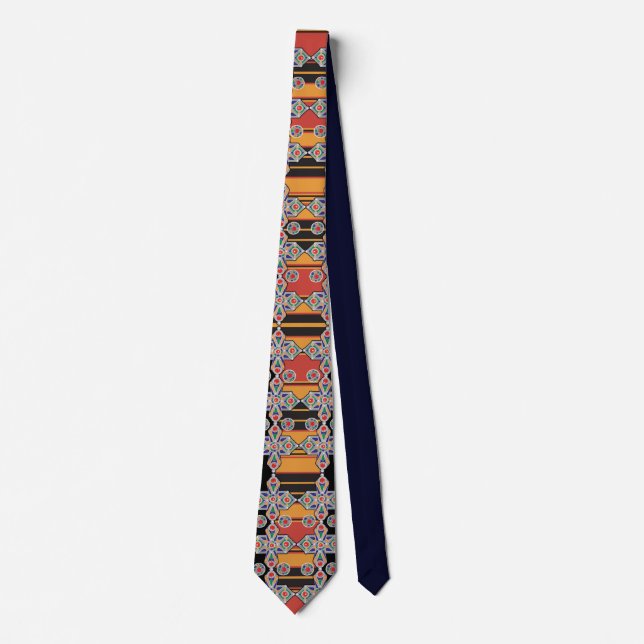 CRAVATE MOTIF KABYLE AMAZIGH SYMBOLE DES BERBERES TIE (Front)