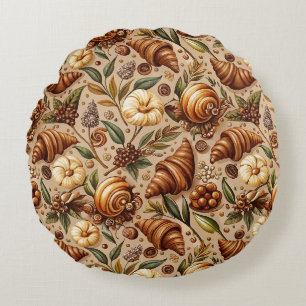 Craven Croissants Round Cushion