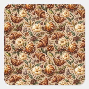 Craven Croissants Square Sticker