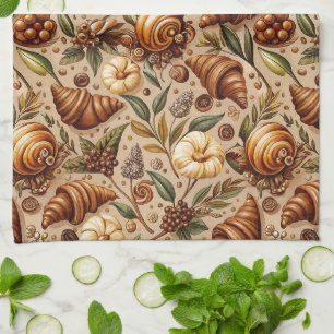 Craven Croissants Tea Towel