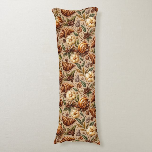 Craving Croissants  Body Cushion (Front Vertical)