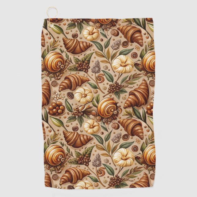 Craving Croissants  Golf Towel (Front)