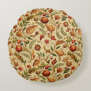 Craving Croissants Round Cushion