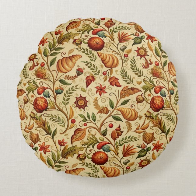 Craving Croissants  Round Cushion (Front)