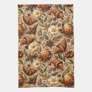 Craving Croissants Tea Towel
