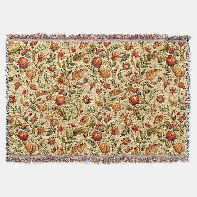 Craving Croissants  Throw Blanket (Front)