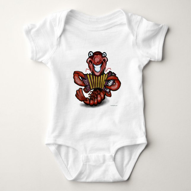 Crawfish Baby Bodysuit (Front)