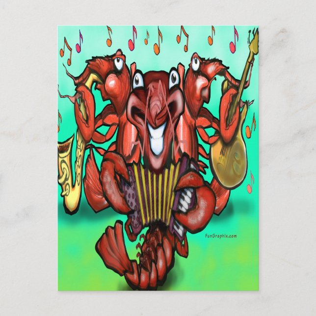 Crawfish Band Postcard (Front)