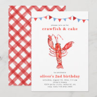 Crawfish Birthday Invitation | Crawfish Party
