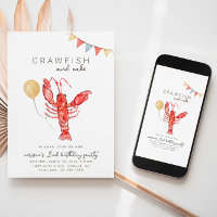 Crawfish Birthday Invitation | Crawfish Party