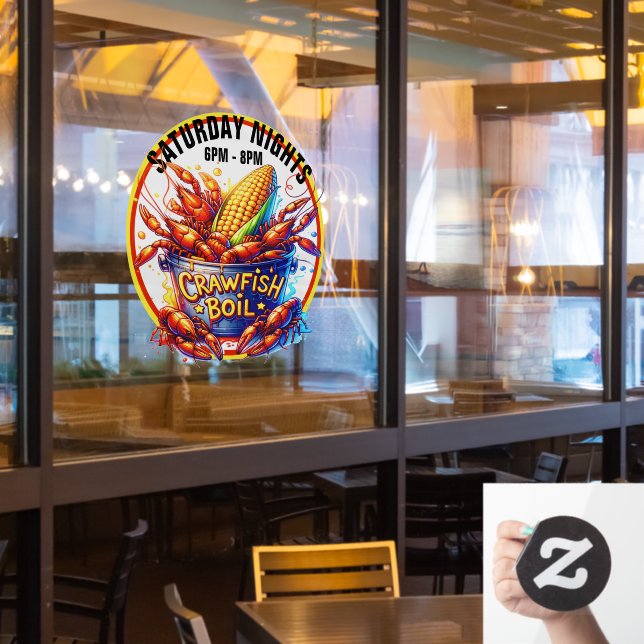CRAWFISH BOIL  (Restaurant Window)