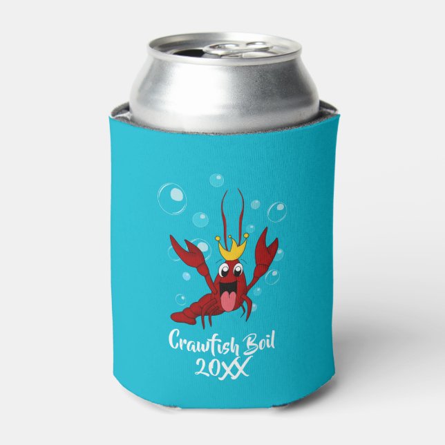 Crawfish Boil Annual Family Reunion Party Can Cooler (Can Front)