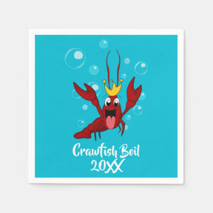 Crawfish Boil Annual Family Reunion Party Napkin