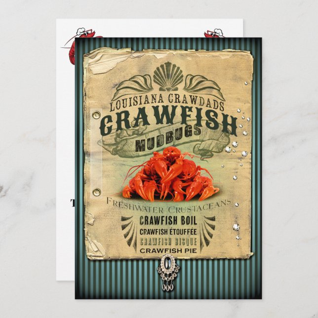 Crawfish Boil / Any Occasion Invitation (Front/Back)