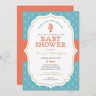Crawfish Boil Baby Shower Invitation