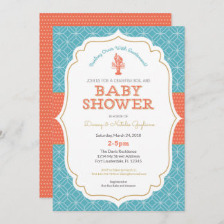 Crawfish Boil Baby Shower Invitation