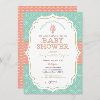 Crawfish Boil Baby Shower Invitation