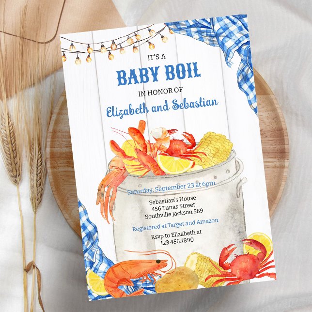 Crawfish Boil Baby Shower Invitation (Creator Uploaded)