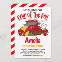 Crawfish Boil Birthday Invitation