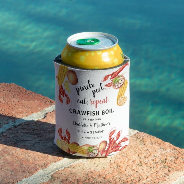 Crawfish Boil Bridal Engagement Party Can Cooler (In Situ Pool)