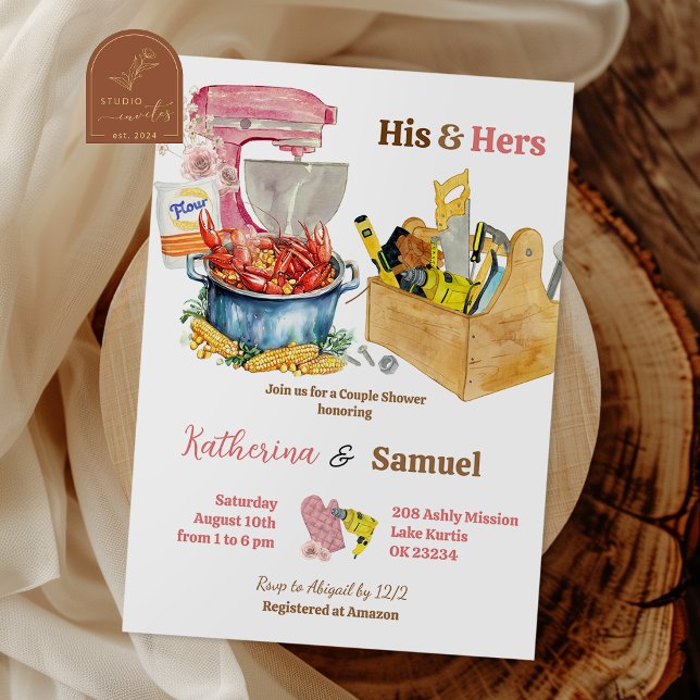 Crawfish Boil Couples Shower Invitation (Creator Uploaded)