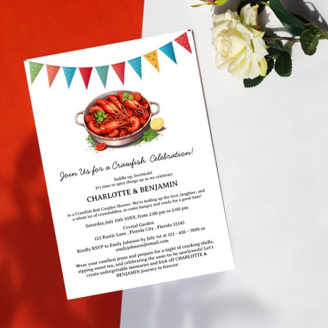  Crawfish Boil Couples Shower Invitation (Creator Uploaded)