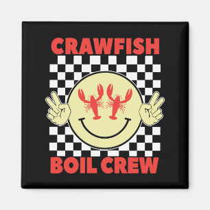 Crawfish Boil Crew Crawfish Season Crawfish Face Magnet