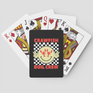 Crawfish Boil Crew Crawfish Season Crawfish Face Playing Cards